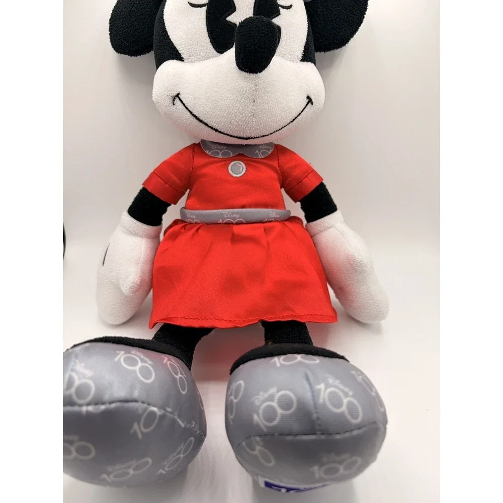 Disney 100 Years of Wonder Minnie Mouse Red Dress Plush Stuffed Toy Collectible